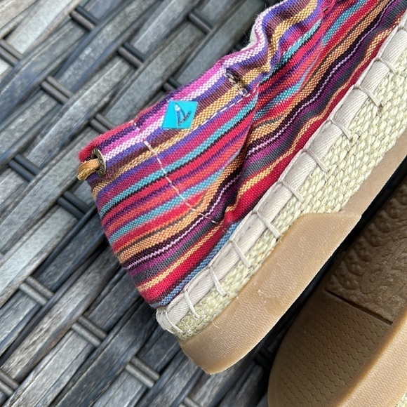 Nwot SPERRY TOP-SIDER Women's Laurel Reef Espadrille - Oatmeal/Caribbean Stripe - Picture 6 of 16